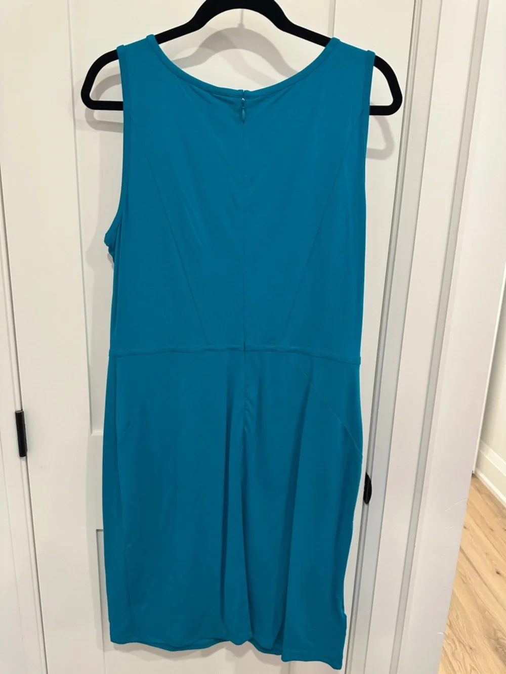 Ann Taylor Turquoise Sleeveless Midi Dress - Picture 4 of 4